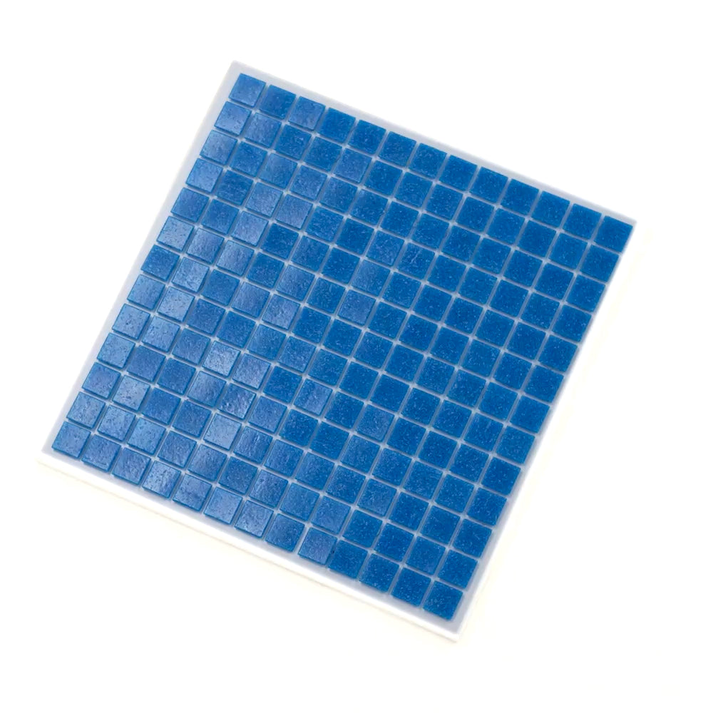 20-pack Dune 12 in. x 12 in. Glossy Azure Blue Glass Mosaic Wall and Floor Tile (20 sq ft/case)