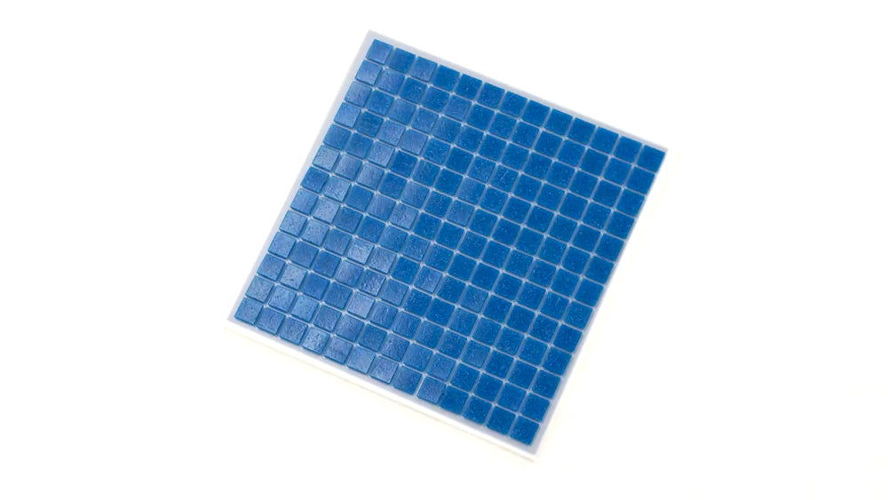 Azure Blue 12x12 Uniform Square Glossy Glass Mosaic Tile (20 pack, 20 sq ft/case) - Sample