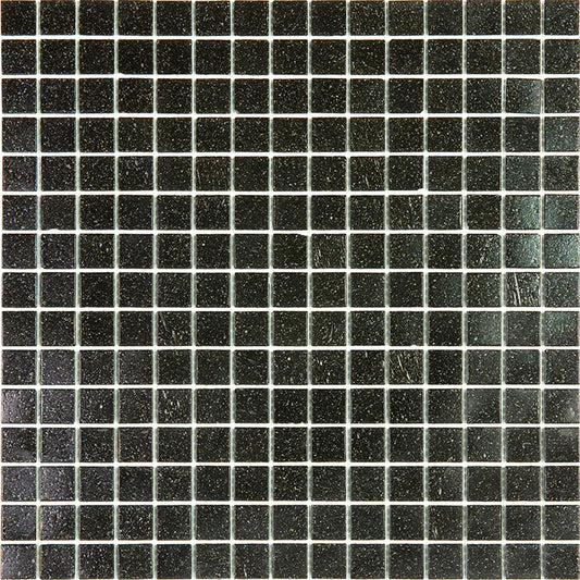 Dark Brown 12x12 Glossy Uniform Square Glass Mosaic Tile (20 pack, 20 sq ft/case) - Sample