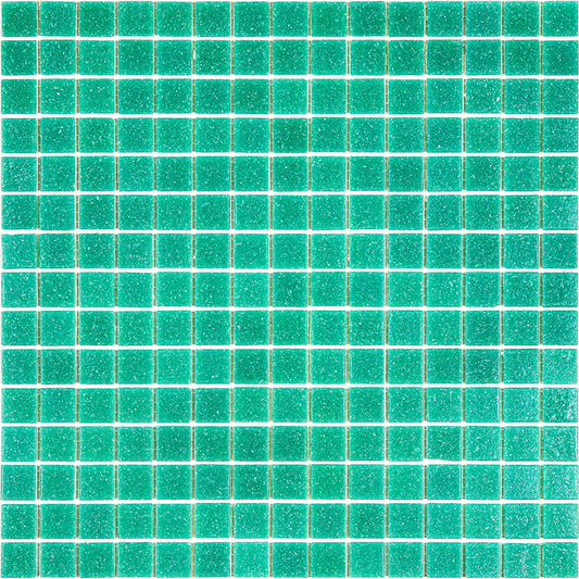 Jade Green Glossy Glass Mosaic Tile