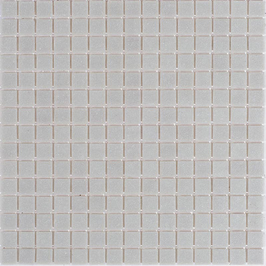 Ice Gray Glossy Glass Mosaic Tile