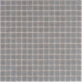 stone gray glossy square glass mosaic tiles arranged in uniform grid for wall and floor decor