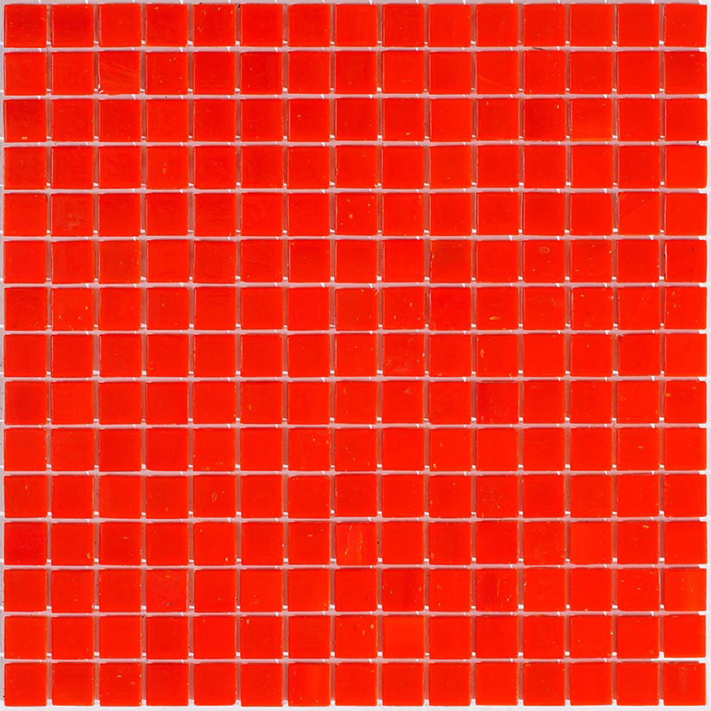Candy Apple Red 12x12 Glossy Uniform Square Glass Mosaic Tile (20 pack ...