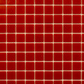 Glossy candy red 12x12 uniform square glass mosaic tiles arranged in a grid pattern with light grout