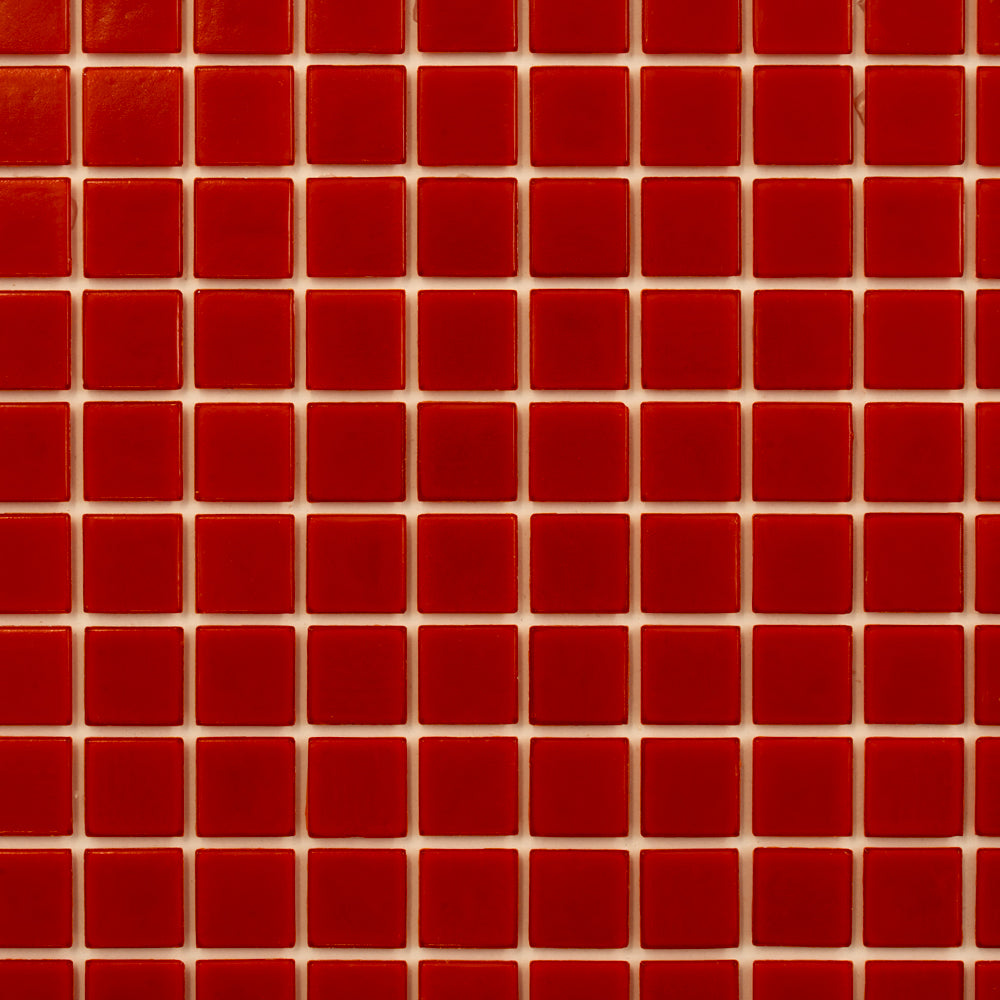 20-pack Dune 12 in. x 12 in. Glossy Candy Red Glass Mosaic Wall and Floor Tile (20 sq ft/case)