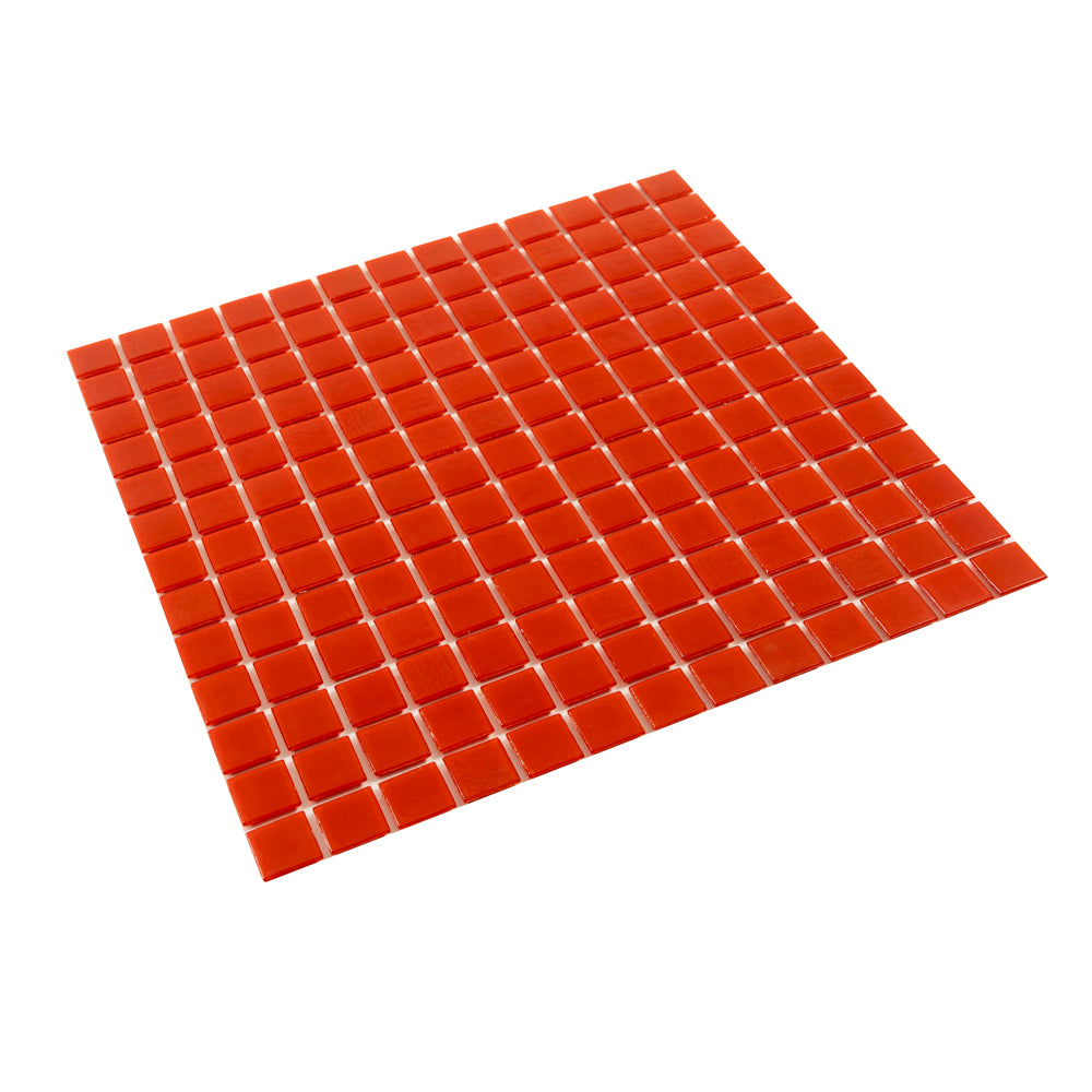 20-pack Dune 12 in. x 12 in. Glossy Candy Red Glass Mosaic Wall and Floor Tile (20 sq ft/case)