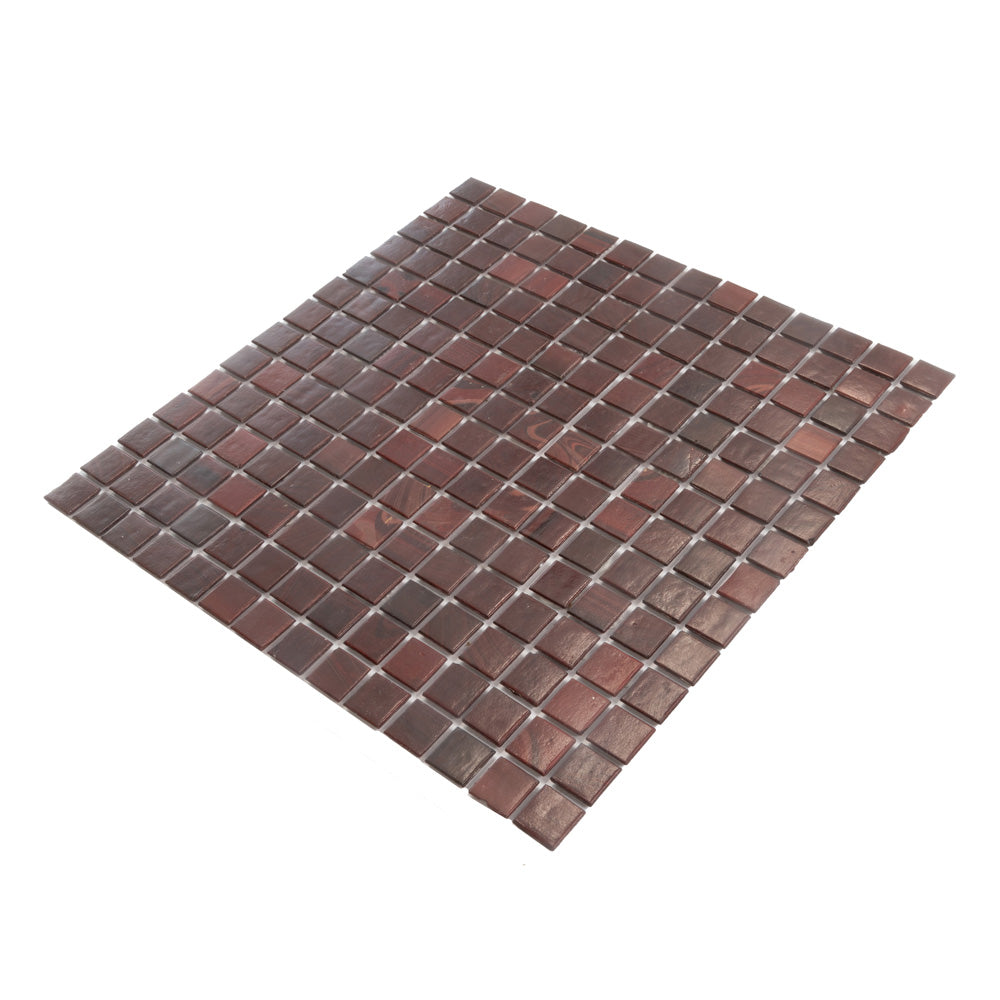 20-pack Dune 12 in. x 12 in. Glossy Ruby Red Glass Mosaic Wall and Floor Tile (20 sq ft/case)