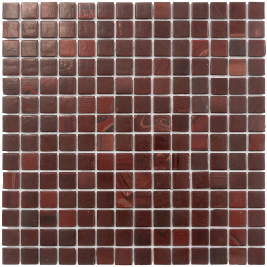 20-pack Dune 12 in. x 12 in. Glossy Ruby Red Glass Mosaic Wall and Floor Tile (20 sq ft/case)