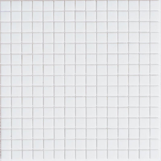 Rice White 12x12 Glossy Uniform Square Glass Mosaic Tile (20 pack, 20 sq ft/case) - Sample