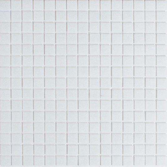 Pearl White Glossy Glass Mosaic Tile