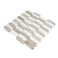Mirage 12x12 Warm Beige White Marble Mosaic Picket Wall and Floor Tile (5 Pack, 5.3 sq ft/case)