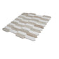 Mirage 12x12 Warm Beige White Marble Mosaic Picket Wall and Floor Tile (5 Pack, 5.3 sq ft/case)