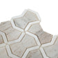 Mirage 10x10 Warm Beige White Marble White Mosaic Bowtie Wall and Floor Tile (5 Pack, 3.68 sq ft/case) - Sample