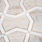 Mirage 10x10 Warm Beige White Marble White Mosaic Bowtie Wall and Floor Tile (5 Pack, 3.68 sq ft/case)