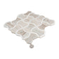 Mirage 10x10 Warm Beige White Marble White Mosaic Bowtie Wall and Floor Tile (5 Pack, 3.68 sq ft/case) - Sample
