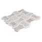 Mirage 10x10 Warm Beige White Marble White Mosaic Bowtie Wall and Floor Tile (5 Pack, 3.68 sq ft/case) - Sample