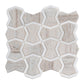 Mirage 10x10 Warm Beige White Marble White Mosaic Bowtie Wall and Floor Tile (5 Pack, 3.68 sq ft/case)