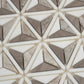 Mirage 12x12 Warm Beige White Marble Mosaic 3D Pyramid Wall and Floor Tile (5 Pack, 4.92 sq ft/case) - Sample