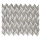 Mirage 10x12 Warm Beige White Marble Mosaic Leaf Wall and Floor Tile (5 Pack, 4.07 sq ft/case)