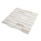 Mirage 12x12 Warm Beige White Marble Mosaic Floral Wall and Floor Tile (5 Pack, 5.04 sq ft/case)