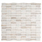 Mirage 12x12 Warm Beige White Marble Mosaic Floral Wall and Floor Tile (5 Pack, 5.04 sq ft/case) - Sample