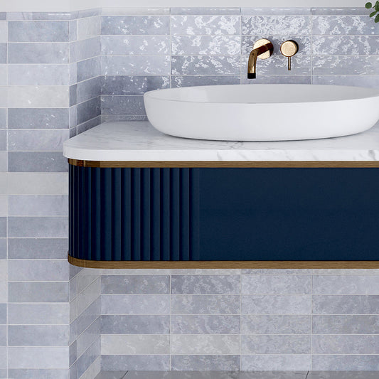Lavanda Blue 2.58 in. x 8 in. Polished Ceramic Subway Tile (50 Cases, 269 sqft/Pallet)