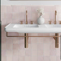 Soft Pink 5x5 Glossy Subway Ceramic Tile (57 pack, 10.76 sq ft/case)