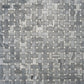 Porpoise Gray 12x12 Polished Bardiglio Nuvolato, Eastern White Marble Basketweave Mosaic tile (5 pack, 5 sq ft/case)