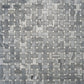 Sample - Porpoise Gray 12x12 Polished Bardiglio Nuvolato, Eastern White Marble Basketweave Mosaic tile (5 pack, 5 sq ft/case)