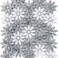 Gray White 11x12 Polished Multi-shaped Marble Mosaic Tile (5 pack, 4.46 sq ft/case) - Sample