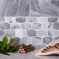 Gray 12x12 Polished Hexagon Marble Mosaic Tile (5 pack, 4.875 sq ft/case) - Sample