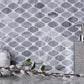 Gray 12x12 Polished Octagon Marble Mosaic Tile (5 pack, 5.08 sq ft/case) - Sample
