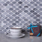 Gray 12x12 Polished Octagon Marble Mosaic Tile (5 pack, 5.08 sq ft/case) - Sample