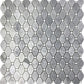 Gray 12x12 Polished Octagon Marble Mosaic Tile (5 pack, 5.08 sq ft/case) - Sample