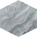 Sample - Gray 10x10 Honed Hexagon Bardiglio Marble Tile (5 pack, 2.95 sq ft/case)