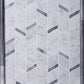 11x13 White and Gray Herringbone Tile