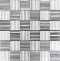 Sample - White Gray 12x12 Polished Brick Bardiglio Nuvolato Bianco Carrara Marble Mosaic Tile (5 pack, 5 sq ft/case)