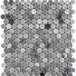 Gray 11x12 Polished Penny Round Marble Mosaic Tile (5 pack, 4.83 sq ft/case) - Sample