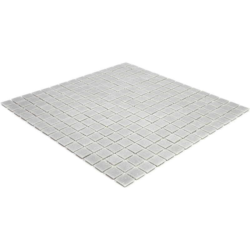 20-pack Dune 12 in. x 12 in. Glossy Ice Gray Glass Mosaic Wall and Floor Tile (20 sq ft/case)