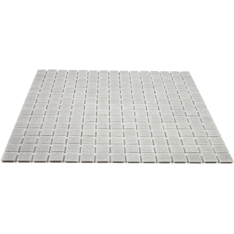 20-pack Dune 12 in. x 12 in. Glossy Ice Gray Glass Mosaic Wall and Floor Tile (20 sq ft/case)