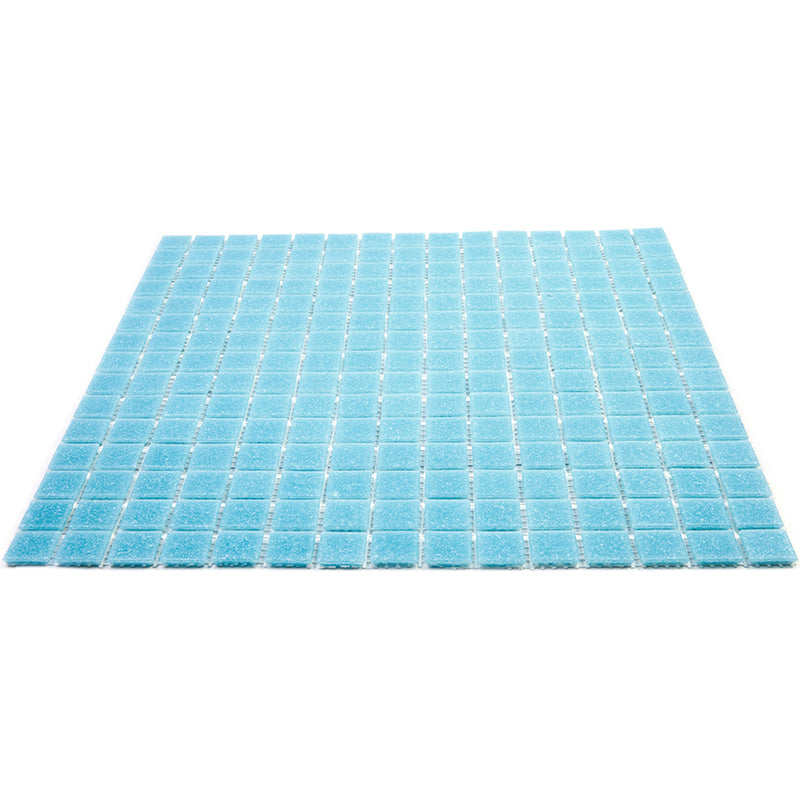 20-pack Dune 12 in. x 12 in. Glossy Cadet Blue Glass Mosaic Wall and Floor Tile (20 sq ft/case)