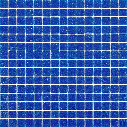 20-pack Dune 12 in. x 12 in. Glossy Cerulean Blue Glass Mosaic Wall and Floor Tile (20 sq ft/case)