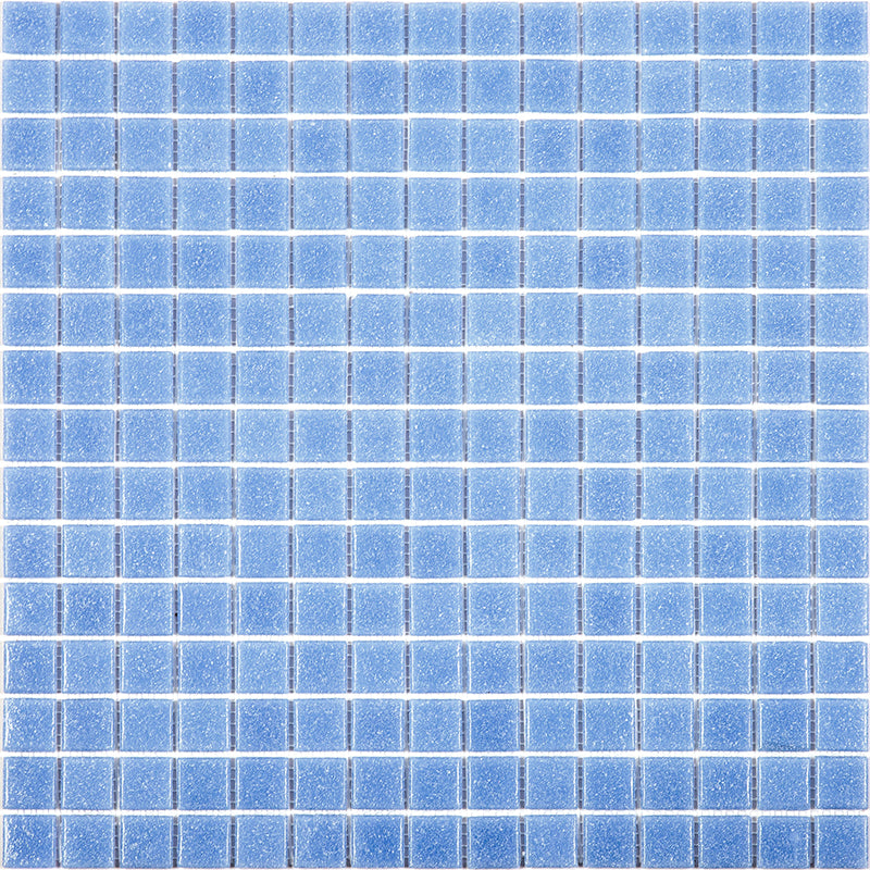 20-pack Dune 12 in. x 12 in. Glossy Maximum Blue Glass Mosaic Wall and Floor Tile (20 sq ft/case)