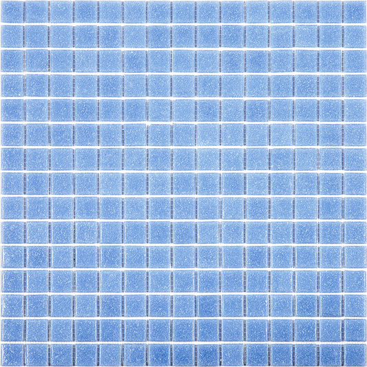 20-pack Dune 12 in. x 12 in. Glossy Maximum Blue Glass Mosaic Wall and Floor Tile (20 sq ft/case)