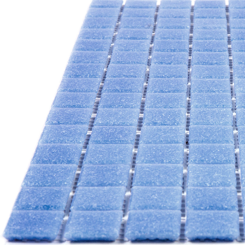 20-pack Dune 12 in. x 12 in. Glossy Maximum Blue Glass Mosaic Wall and Floor Tile (20 sq ft/case)