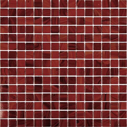 20-pack Dune 12 in. x 12 in. Glossy Ruby Red Glass Mosaic Wall and Floor Tile (20 sq ft/case)
