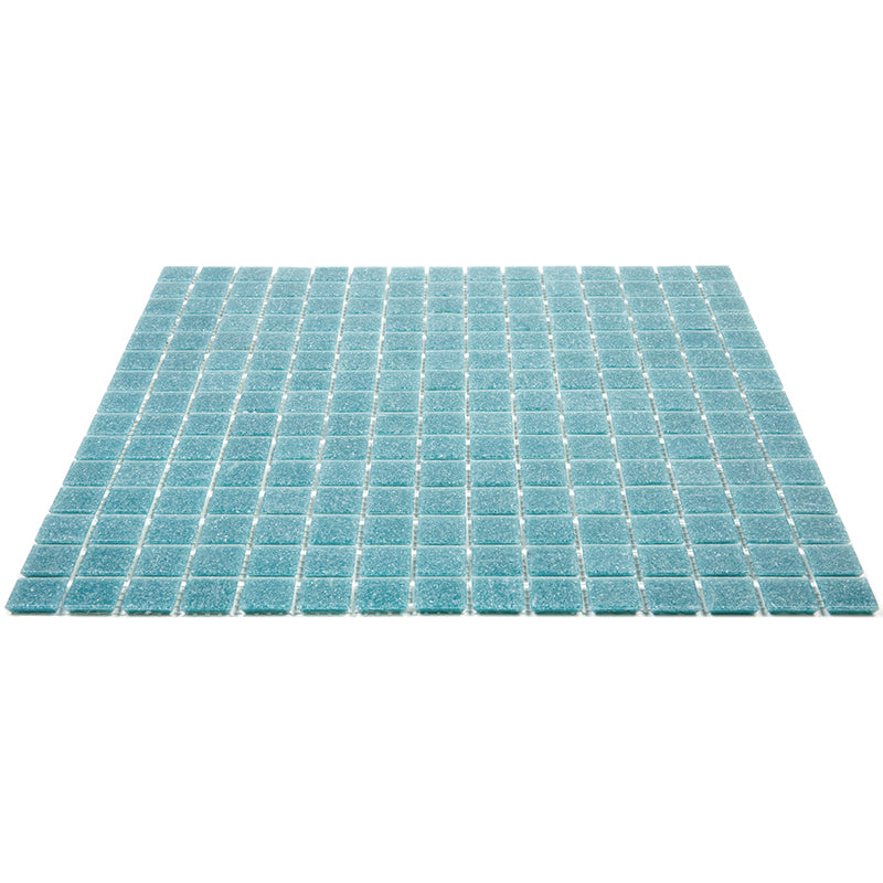 20-pack Dune 12 in. x 12 in. Glossy Blue-Green Glass Mosaic Wall and Floor Tile (20 sq ft/case)