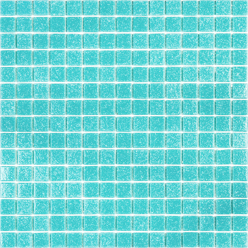 20-pack Dune 12 in. x 12 in. Glossy Neon Aqua Green Glass Mosaic Wall and Floor Tile (20 sq ft/case)