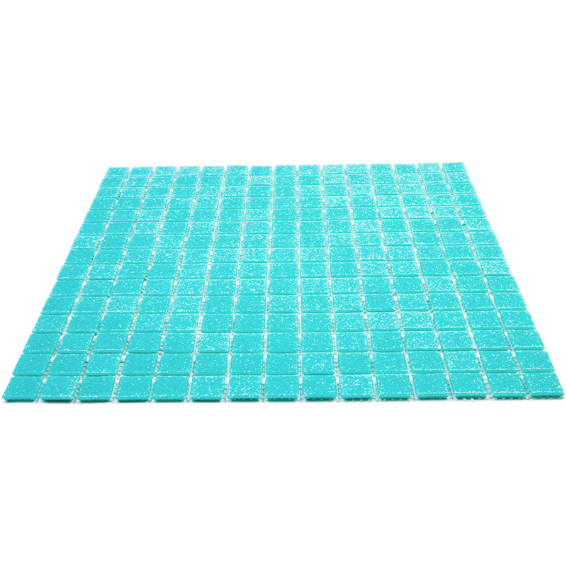 20-pack Dune 12 in. x 12 in. Glossy Neon Aqua Green Glass Mosaic Wall and Floor Tile (20 sq ft/case)