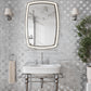 Cloud White Silver 11x11 Polished Glossy Octagon Marble Glass Mosaic Tile (5 pack, 4.51 sq ft/case)
